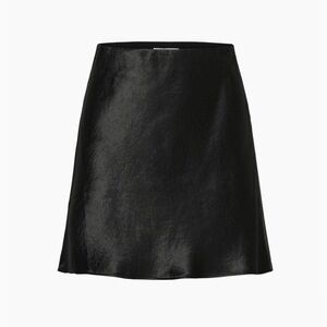 Babaton Aritzia Slip Mini Skirt in Black